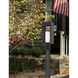 Bleecker 1 Light 17 inch Black Outdoor Post Top Lantern