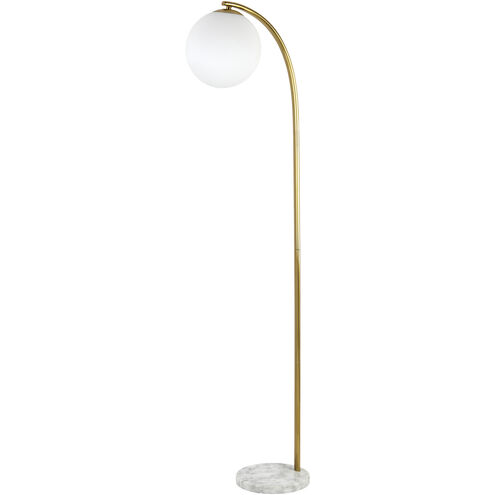 Aquilon 66 inch 40 watt Metallic - Brass Accent Floor Lamp Portable Light