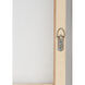 Blue Flush Blue with Wood Tone Framed Wall Art