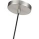 Zolana 1 Light 12 inch Brushed Nickel Pendant Ceiling Light