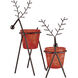 Reindeer Red with Rustic Holiday Candleholder