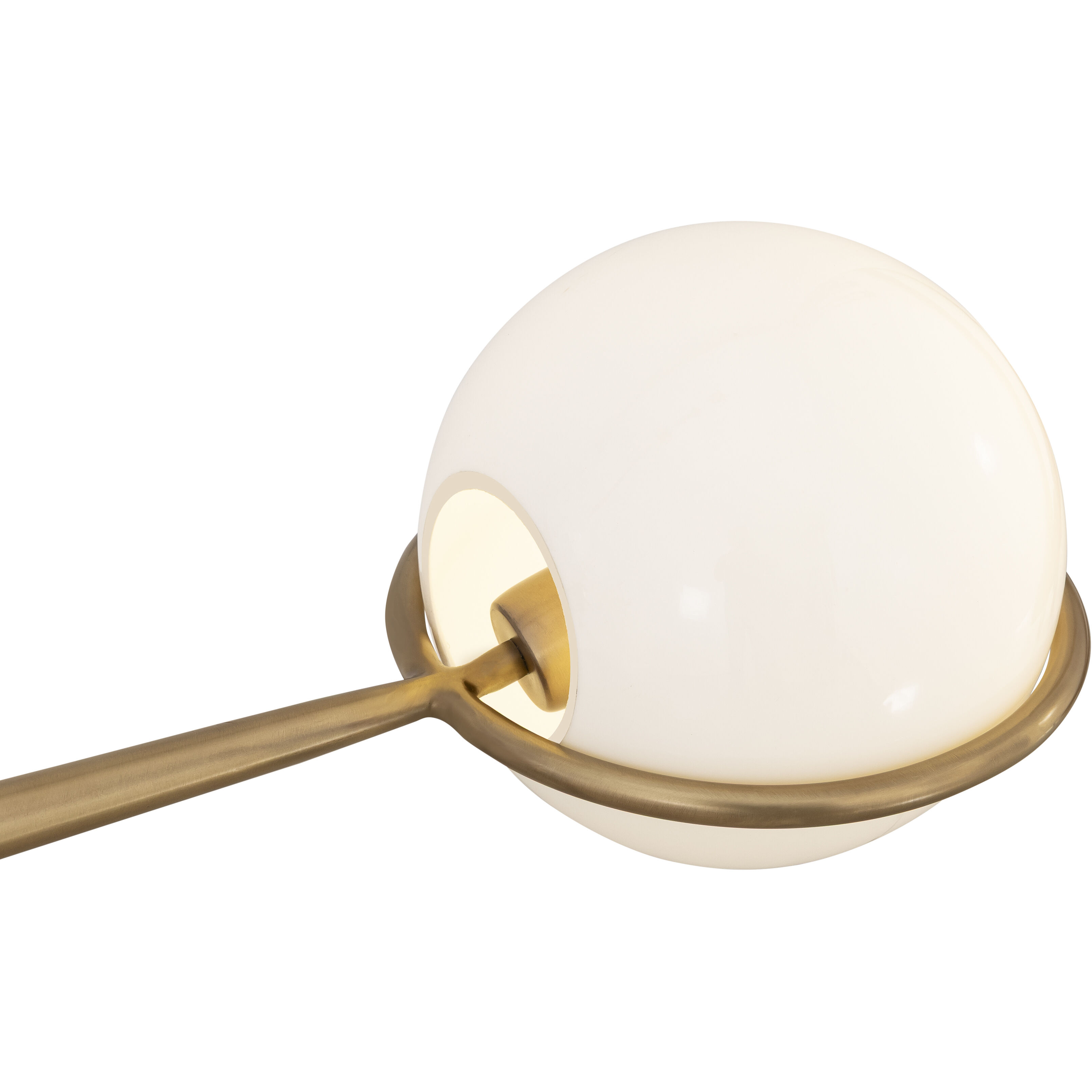 Orstyn 2 Light 52 inch Legacy Brass Linear Chandelier Ceiling Light