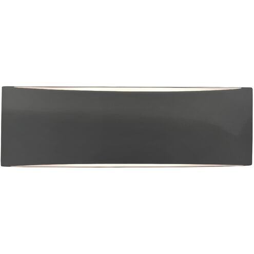 Ambiance LED 16 inch Gloss Grey ADA Wall Sconce Wall Light