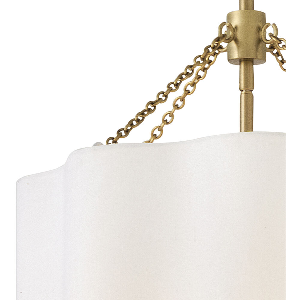 Gwen 4 Light 16 inch Lacquered Brass Pendant Ceiling Light