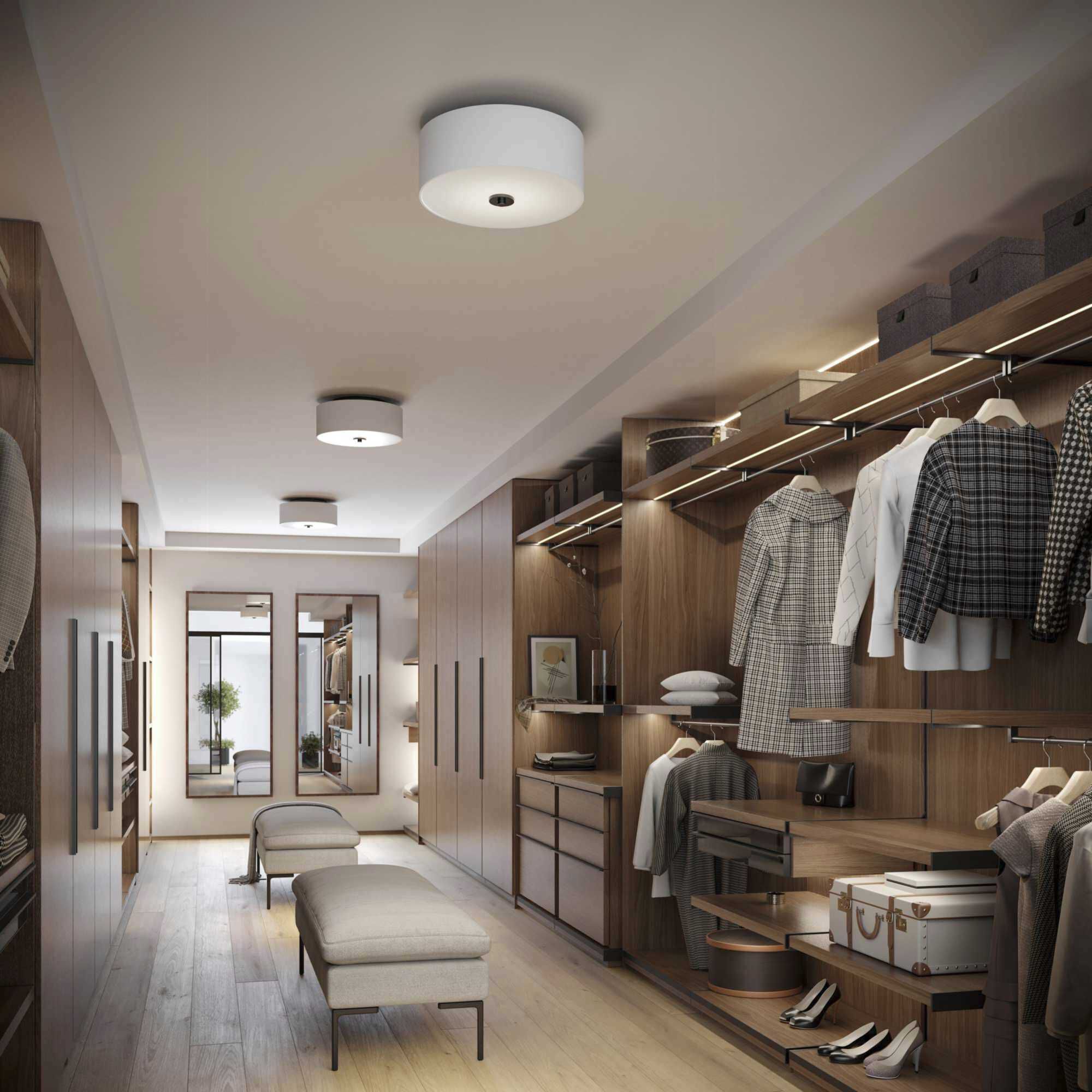 Inspire 2 Light 13 inch Graphite Flush Mount Ceiling Light