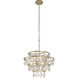 Fleur 4 Light 22 inch French Gold Chandelier Ceiling Light, Smithsonian Collaboration