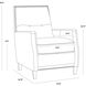 Florenzi Latte Leather Lounge Chair