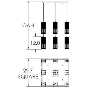 Downtown Mesh 9 Light Pendant