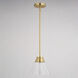 Harper LED 8.5 inch Natural Brass Pendant Ceiling Light