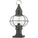 Newburyport 1 Light 20 inch Charcoal Outdoor Post Top Lantern