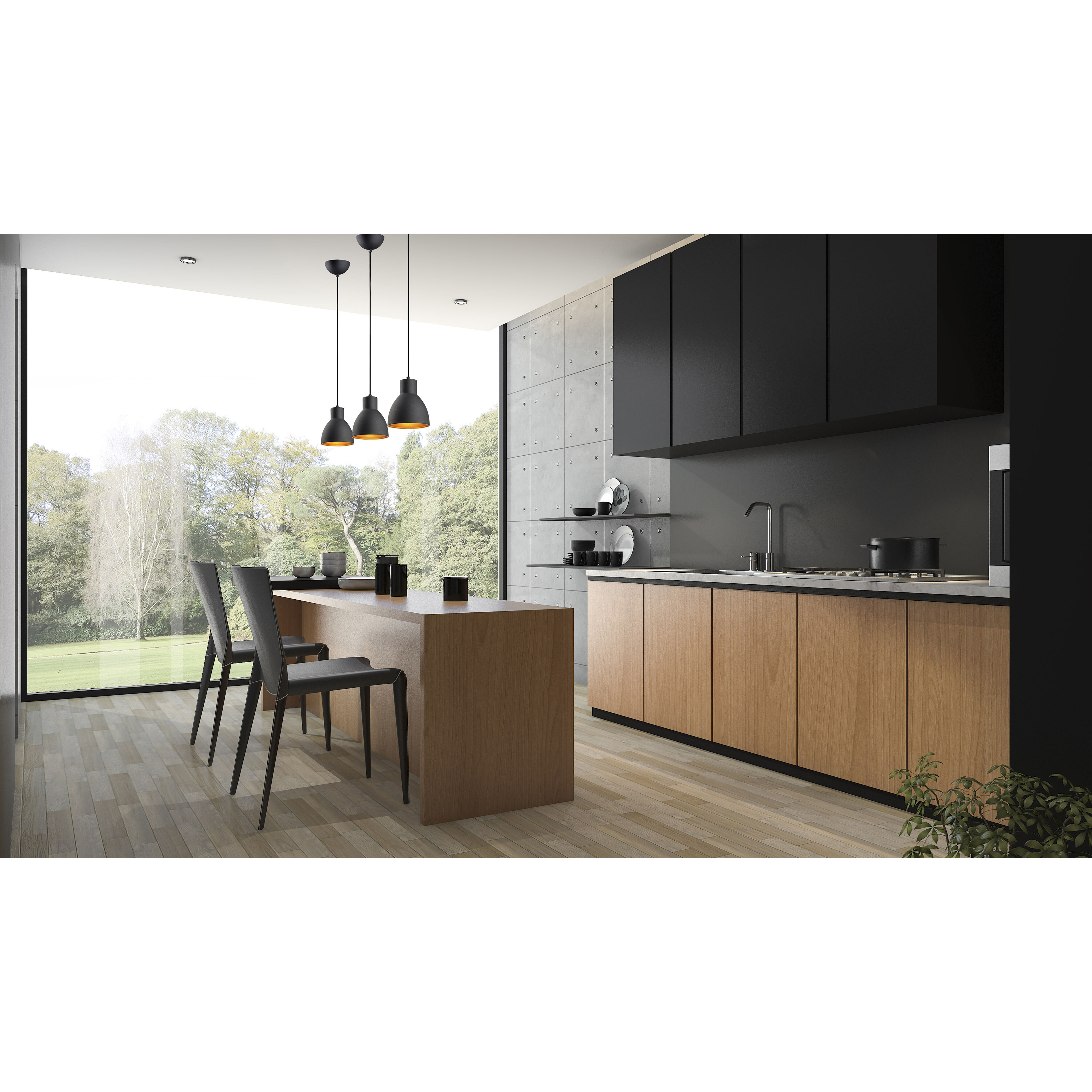 Crown Hill 2 Light 11 inch Black Outdoor Ceiling Mount