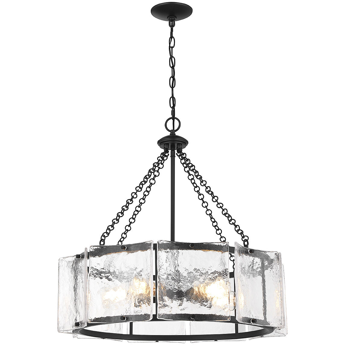 Genry 5 Light 26 inch Matte Black Pendant Ceiling Light