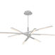 Stacked LED 48 inch Brushed Aluminum Chandelier Ceiling Light