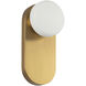 Alora Mood Ariel 1 Light 5.63 inch Brushed Gold Bath Vanity Light Wall Light