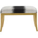 Garson 19 inch Antique Gold Ottoman