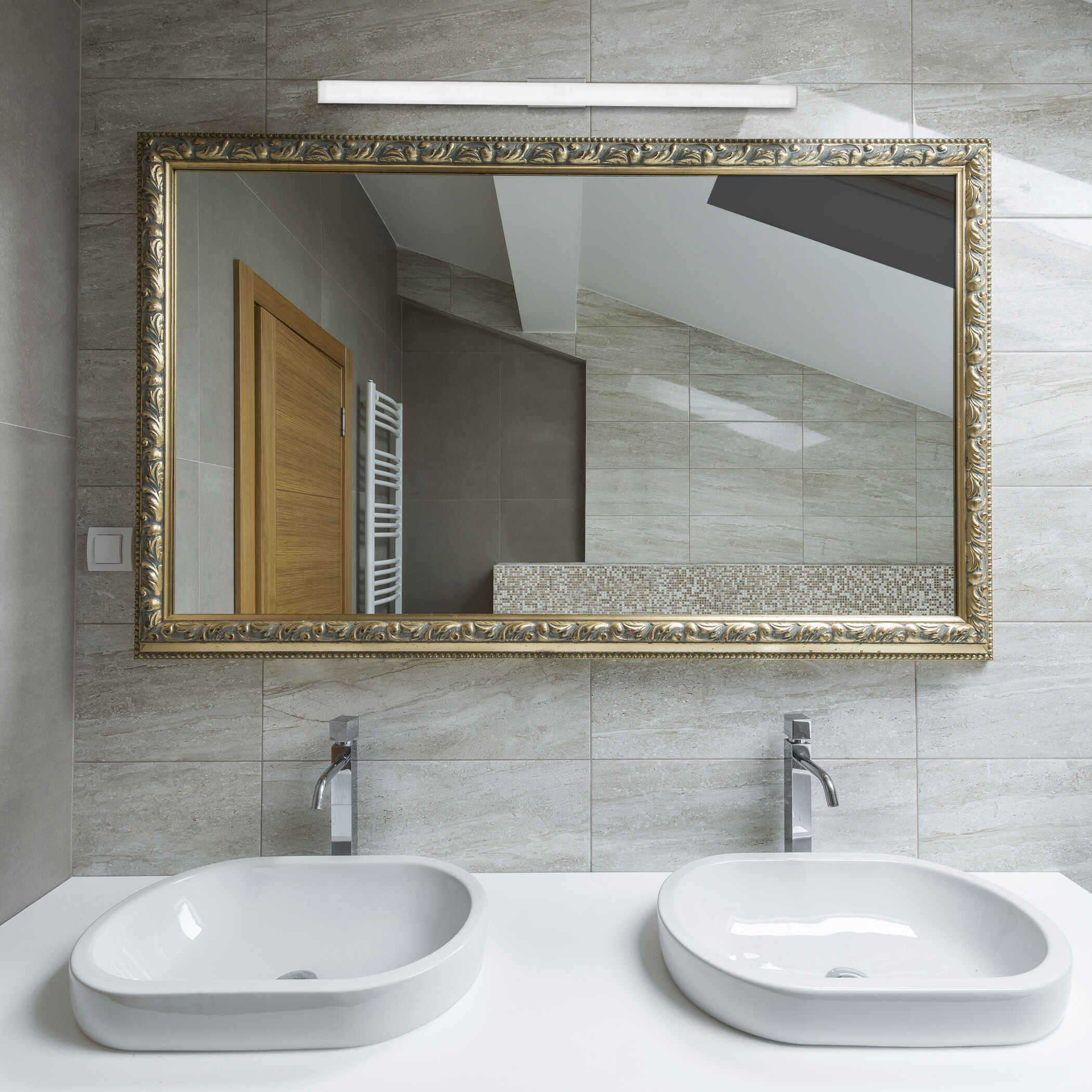 Procyon 36 inch Silver Bathroom Vanity Light Wall Light