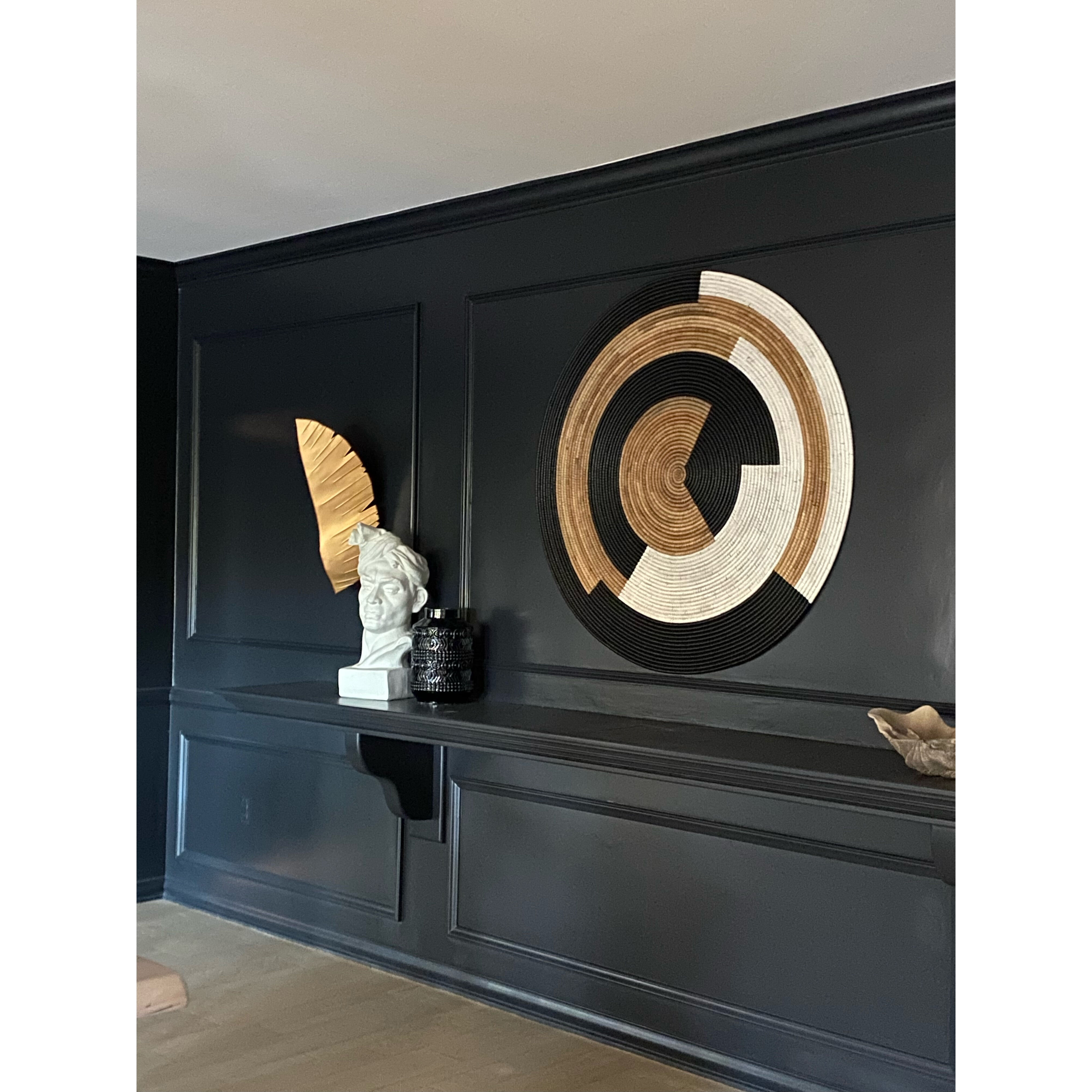 Banana Leaf Wall Sconce Wall Light in 2, Gold with Dark Edging