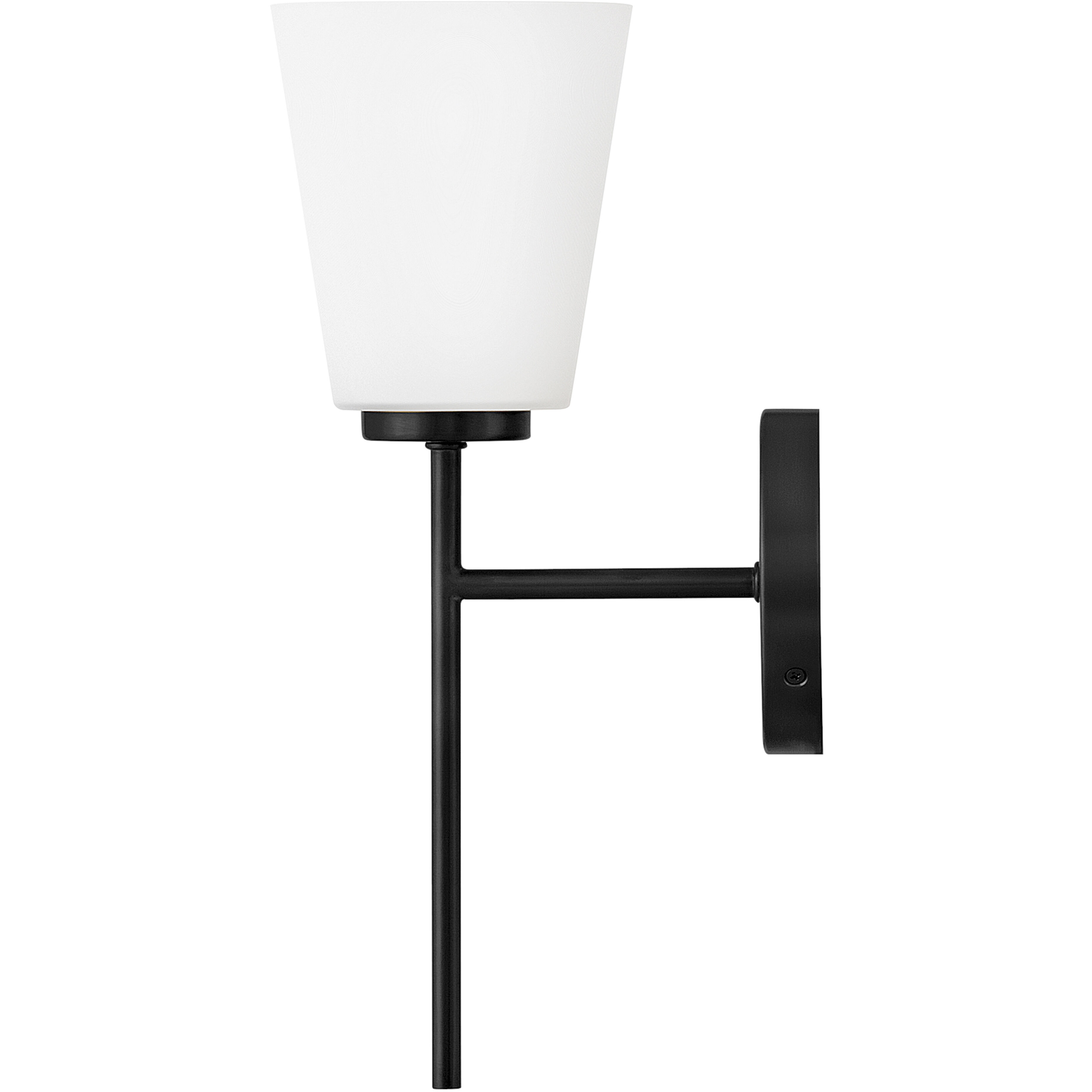 Bri 1 Light 8.25 inch Black Bath Light Wall Light