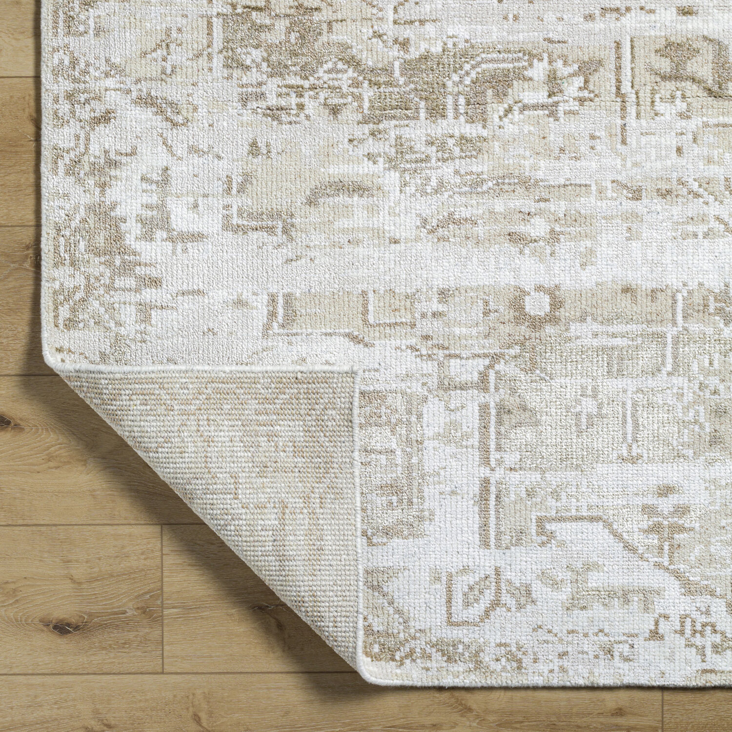 Lille 168 X 120 inch Light Silver / Ash / Off-White / Slate Grey Taupe / Pearl Handmade Rug in 10 x 14