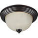 Geary 3 Light 14.5 inch Bronze Flush Mount Ceiling Light