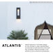 Atlantis LED 24 inch Bronze Outdoor Wall Mount Lantern, Large