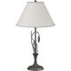 Forged Leaves and Vase 26.4 inch 150 watt Natural Iron Table Lamp Portable Light in Natural Anna