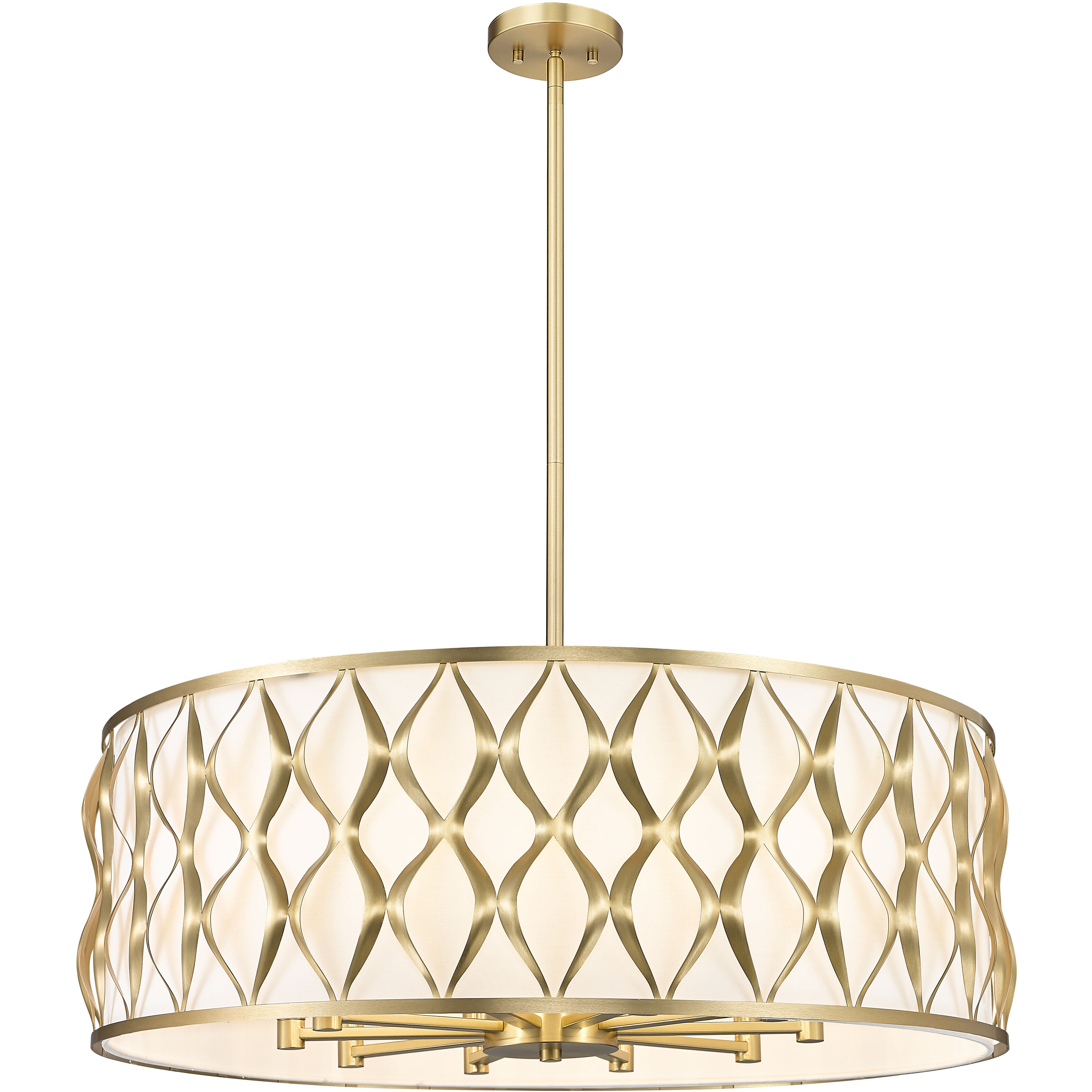 Harden 10 Light 32 inch Modern Gold Pendant Ceiling Light