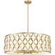 Harden 10 Light 32 inch Modern Gold Pendant Ceiling Light