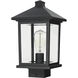 Portland 1 Light 14.38 inch Black Outdoor Post Mount Fixture