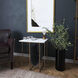 Stephanik Marble & Leather End or Side Table
