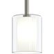Mack 1 Light 8 inch Brushed Nickel Pendant Ceiling Light