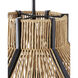 Mali 1 Light 13.5 inch Satin Black Pendant Ceiling Light