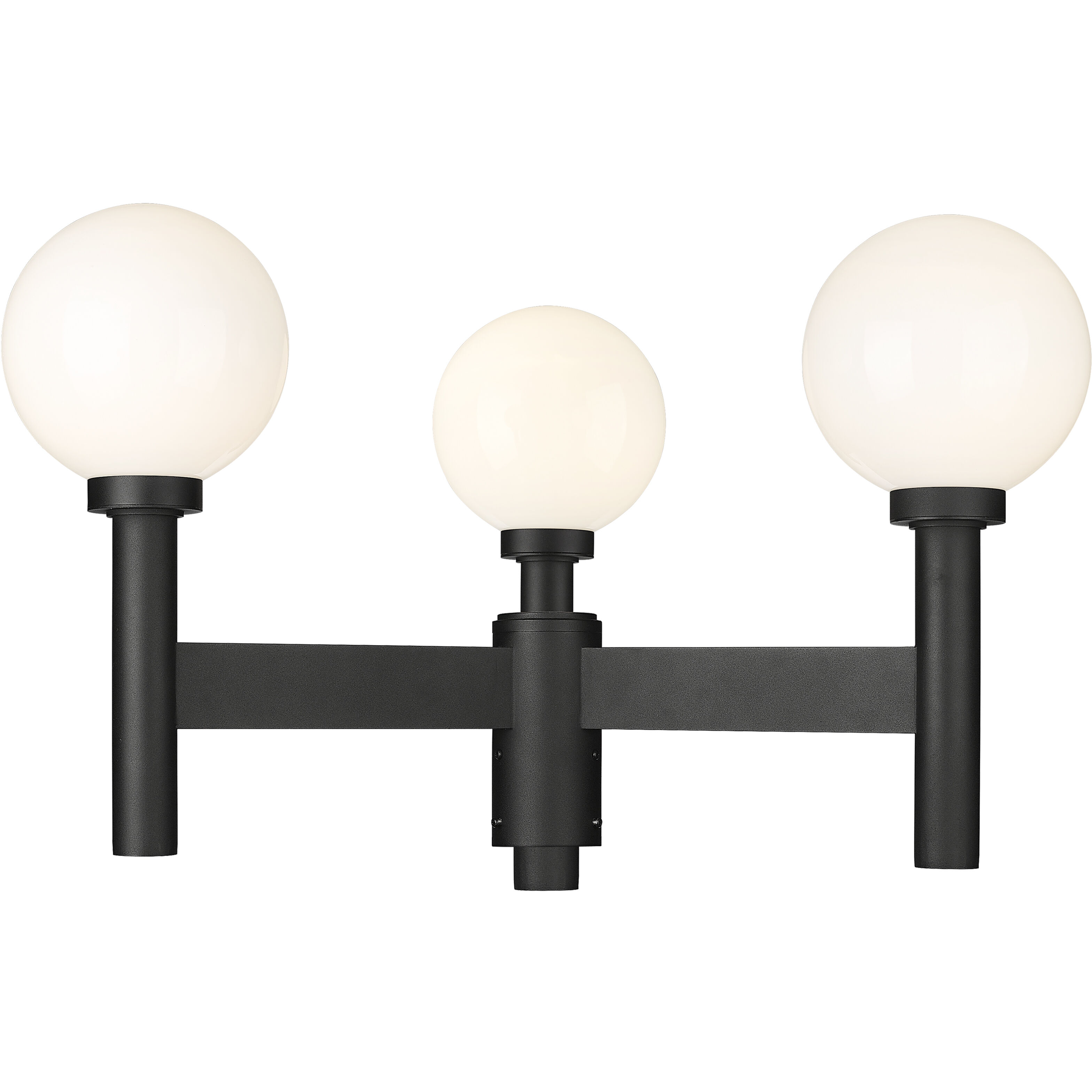 Laurent 3 Light 30 inch Black Outdoor Post Mount Fixture