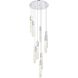 Aurora 9 Light 24 inch Chrome Chandelier Ceiling Light