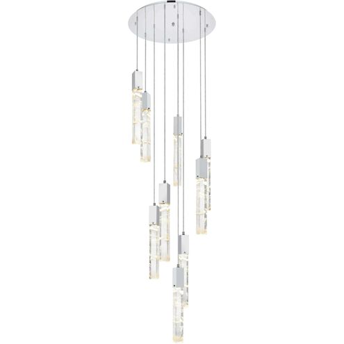 Aurora 9 Light 24 inch Chrome Chandelier Ceiling Light