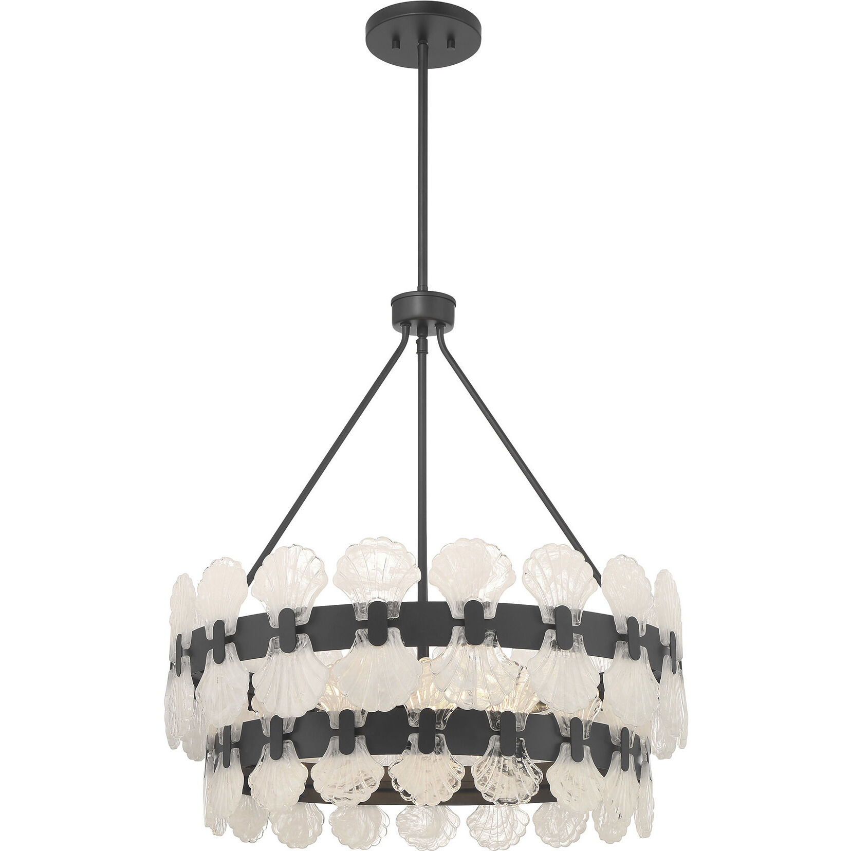 Bancroft 5 Light 24 inch Matte Black Chandelier Ceiling Light