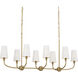 Adeena 8 Light 20.75 inch Brushed Natural Brass Chandelier Ceiling Light