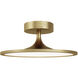 Alora Mood Issa LED 12 inch Brushed Gold Semi Flush Mount Ceiling Light