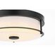 Kolson 1 Light 12 inch Black Flush Mount Ceiling Light