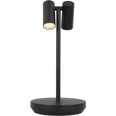 Sean Lavin Doppia 10 inch 2.40 watt Black Rechargeable Table Lamp Portable Light