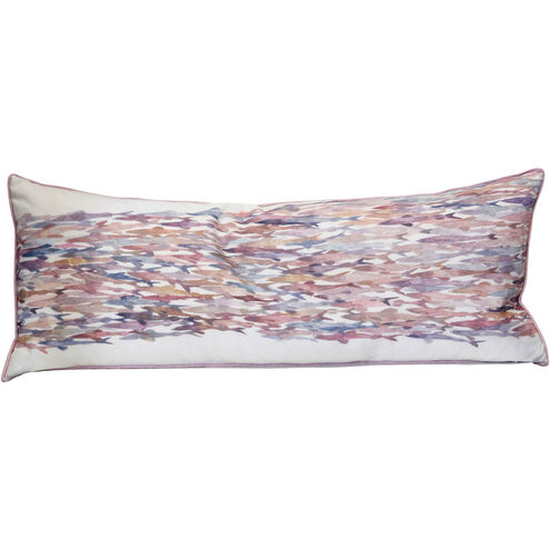 Cameron 36 X 6 inch Multi - Blue and Purple Orange Red Pink Pillow