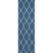 Fallon 96 X 30 inch Dark Blue, Beige Rug