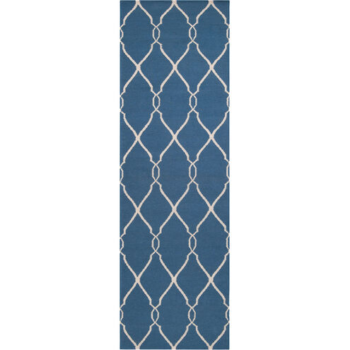 Fallon 96 X 30 inch Dark Blue, Beige Rug