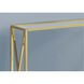 Lebanon 42 X 12 inch Gold and Clear Accent Table or Console Table