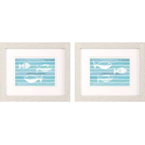 Animals Collection Blue Framed Art