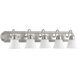 Fort Worth 5 Light 36 inch Satin Nickel Vanity Light Wall Light