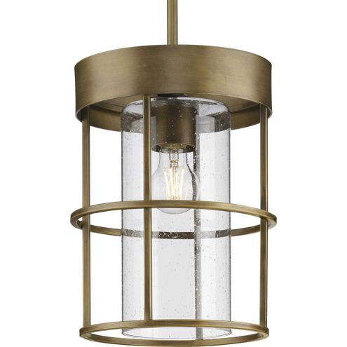 Burgess 1 Light 9.5 inch Aged Bronze Mini-pendant Ceiling Light, Design Series