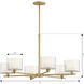Seville 6 Light 32 inch Legacy Brass Chandelier Ceiling Light