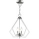 Prism 3 Light 14 inch Polished Chrome Convertible Mini Chandelier/Ceiling Mount Ceiling Light