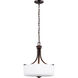 Canfield 3 Light 16 inch Bronze Pendant Ceiling Light